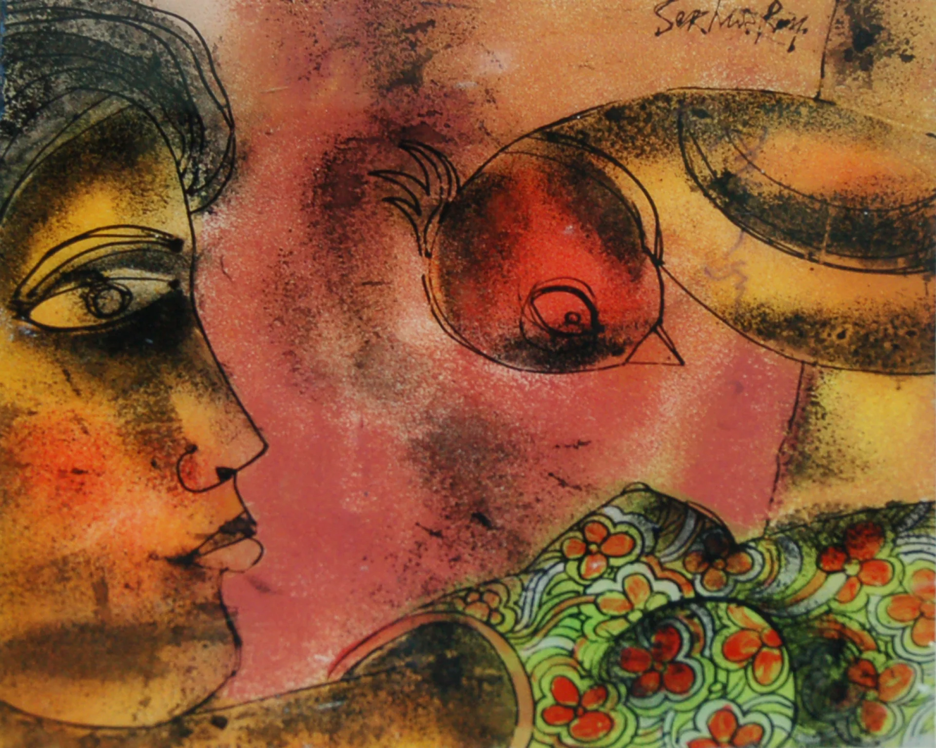 Untitled by Sekhar Roy - Acrylic on Acrylic Sheet