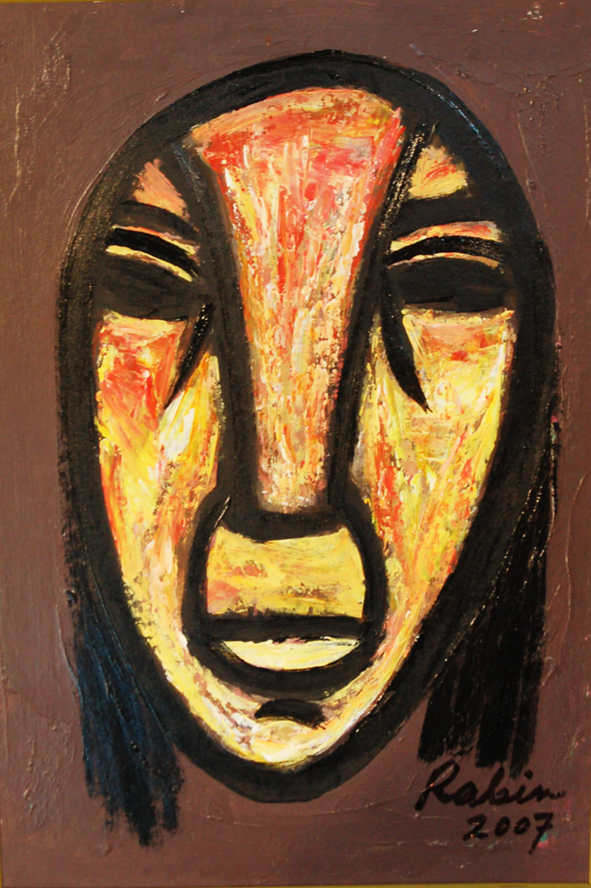 Face by Rabin Mondal - Acrylic on board