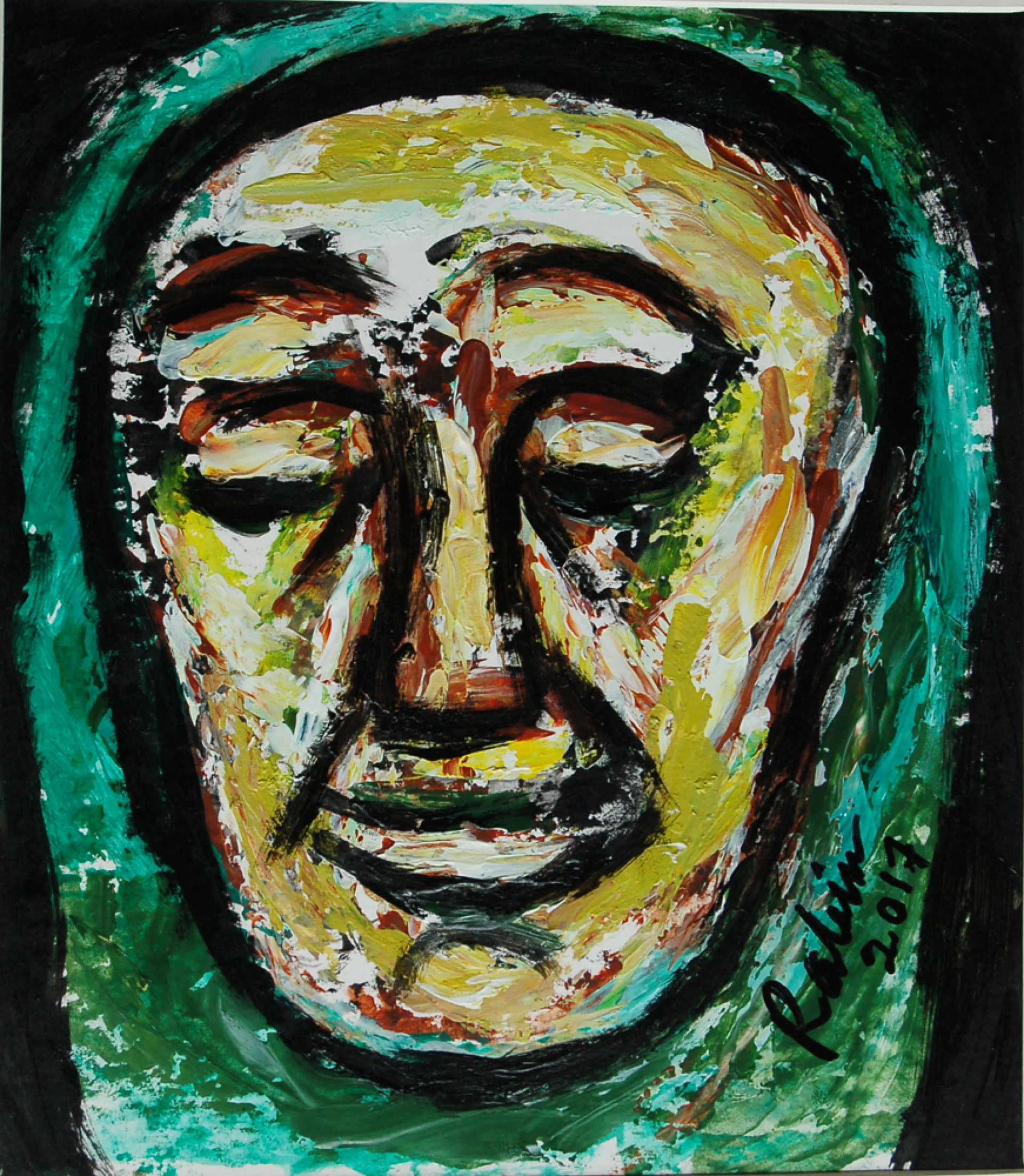 Untitled by Rabin Mondal - Acrylic on board