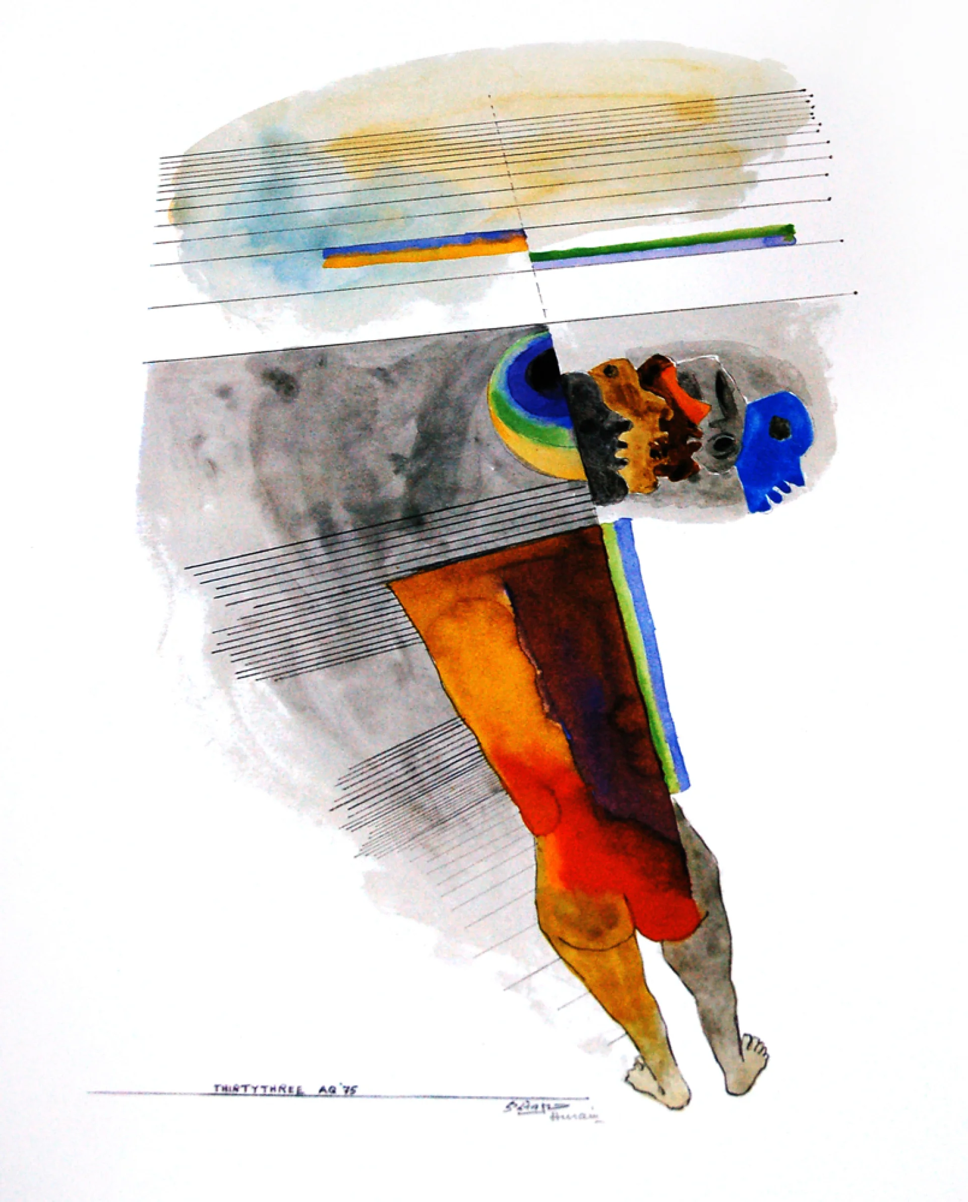 Untitled by Maqbool Fida Husain - Print on Paper