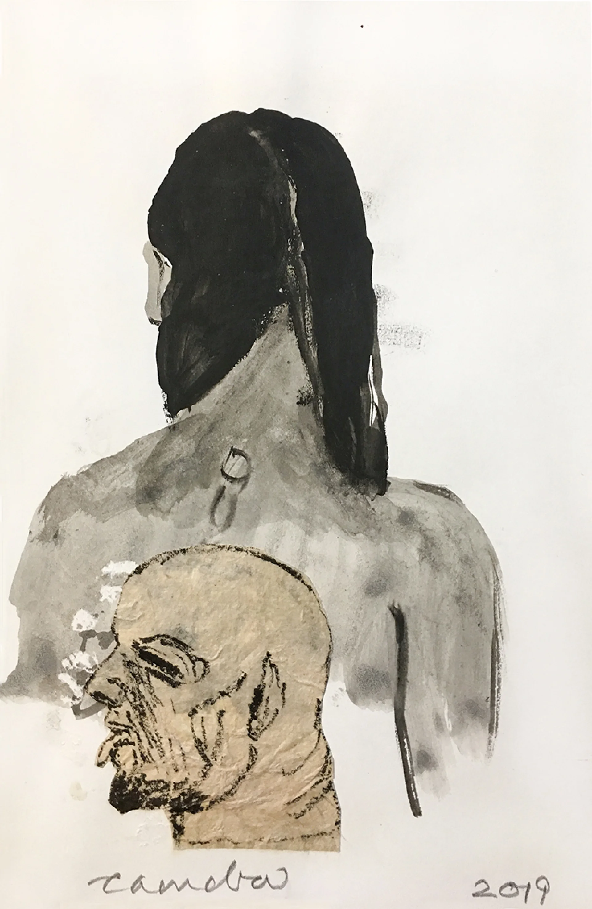 Untitled by Chandra Bhattacharjee - Mixed Media on Paper