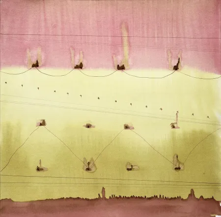 Veils - I by Avadhesh Yadav - Watercolour on Paper