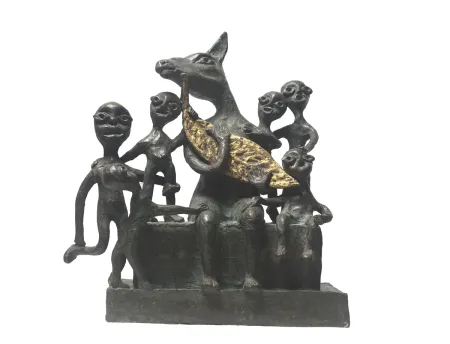 Our own true family by Subrata Biswas - Bronze Sculpture