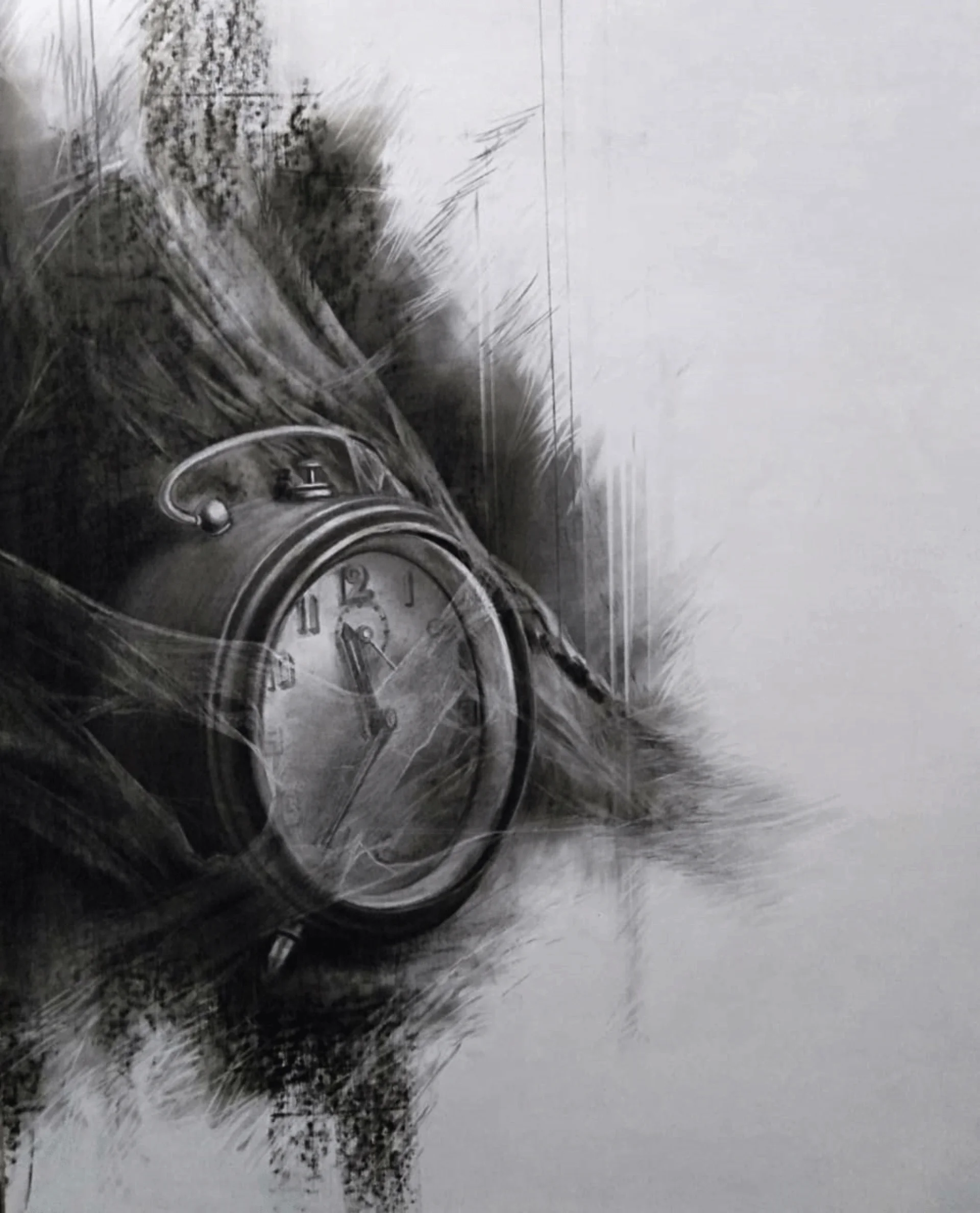 Untitled by Amlan Dutta - Charcoal on Paper