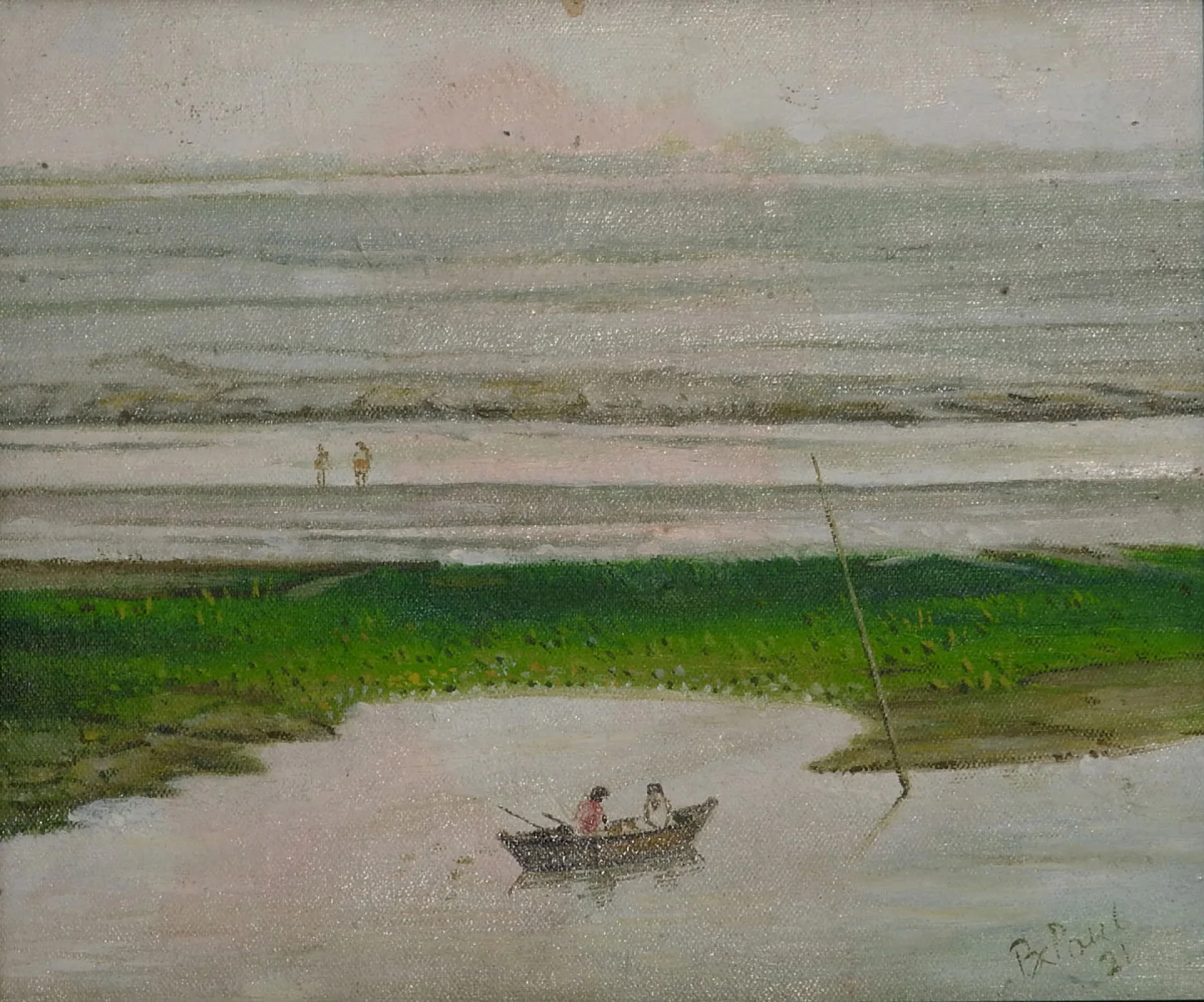 Landscape - XI by Biraj Kumar Paul - Acrylic on Canvas Board