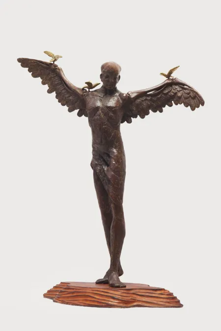 Shelter by Akhil Chandra Das - Bronze Sculpture