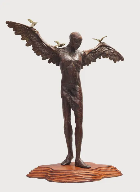 Shelter by Akhil Chandra Das - Bronze Sculpture