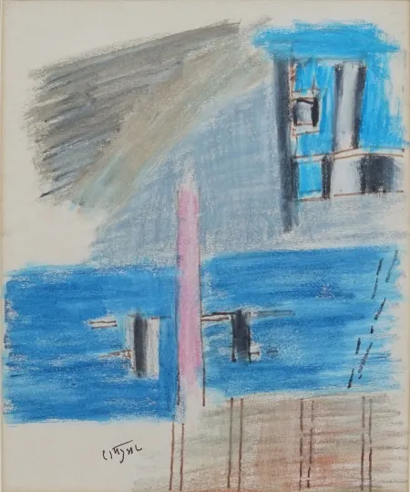 Untitled by Ramkumar - Ink & Pastel on Paper