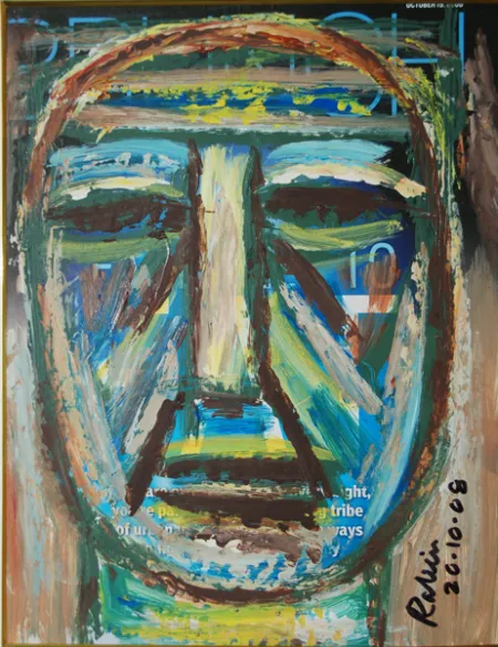 Untitled by Rabin Mondal - Acrylic on board