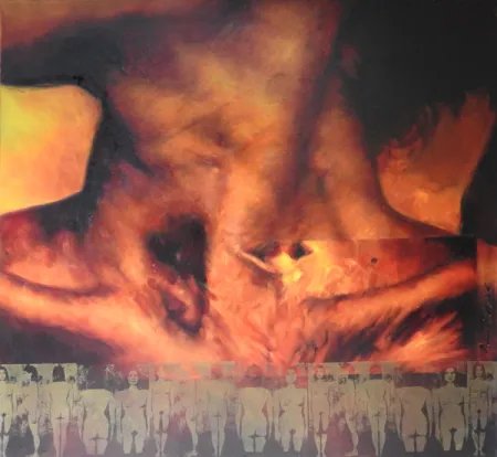 Untitled by Priyanka Lahiri - Mixed Media on Canvas