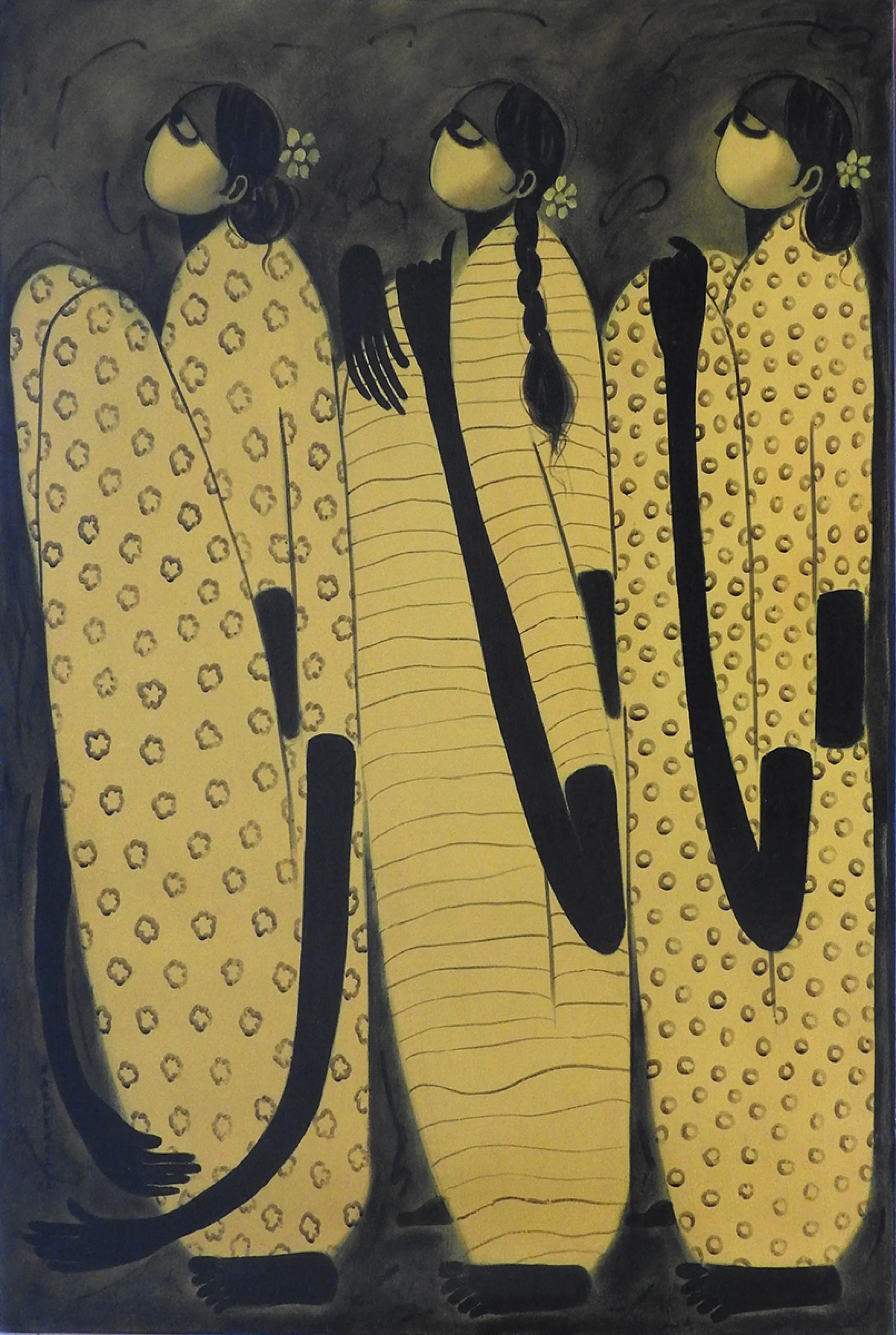 Untitled by P. R. Narvekar - Oil on Canvas