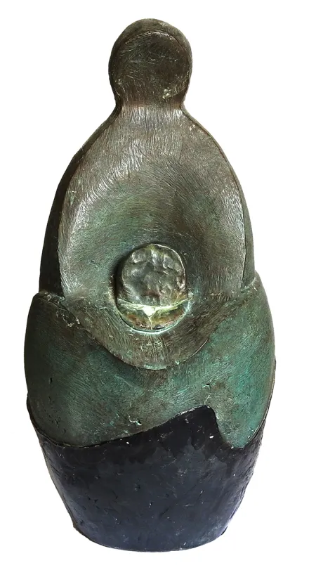 Mother & Child 11 by Shankar Ghosh - Bronze Sculpture