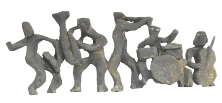 Music Band by Shankar Ghosh - Bronze Sculpture