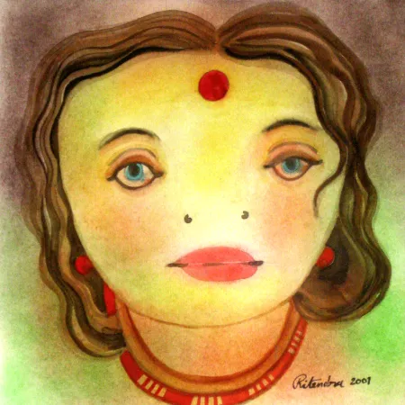 Untitled by Ritendra Roy - Acrylic on Paper