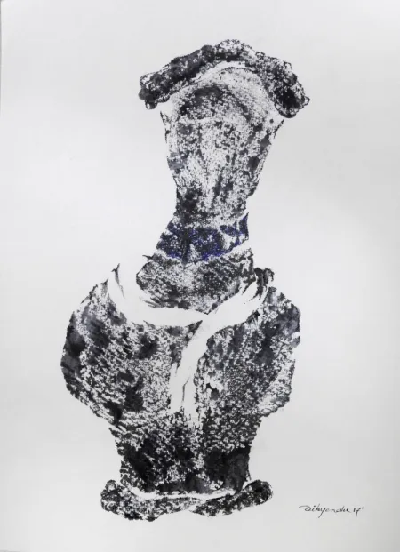 Untitled by Dibyendu Basu - Pencil, Pen & Ink on Paper