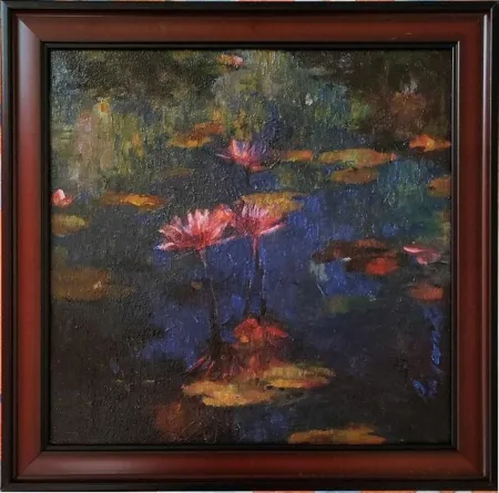 Lotus 01 by Priyanka Lahiri - Oil on Canvas