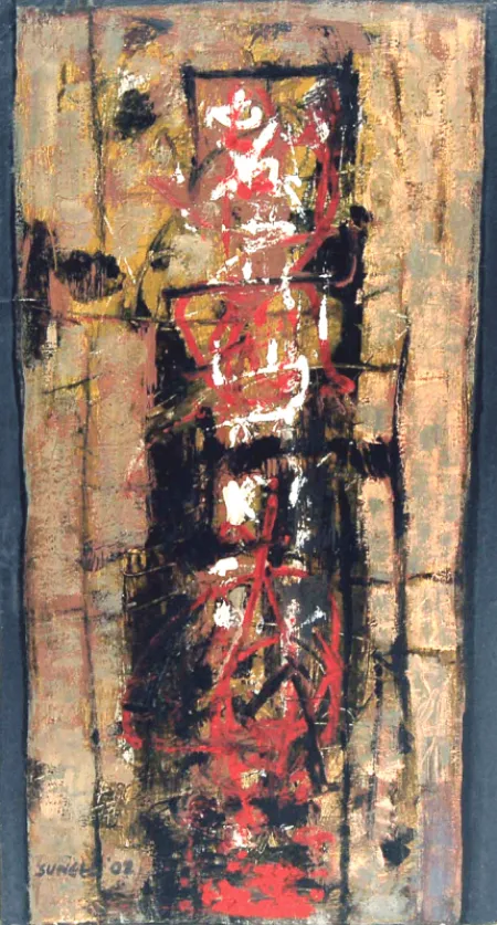 Untitled by Sunil De - Oil on Canvas
