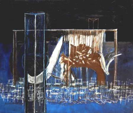 Untitled by Amitava Dhar - Oil on Canvas