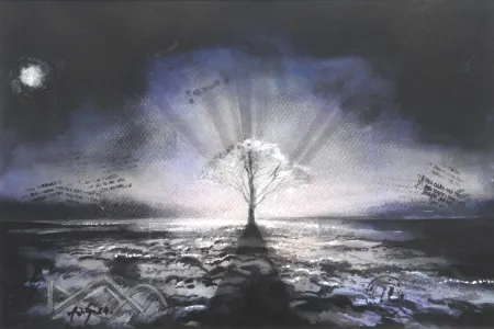 Untitled by Aditya Basak - Water Colour and Mixed Media on Paper