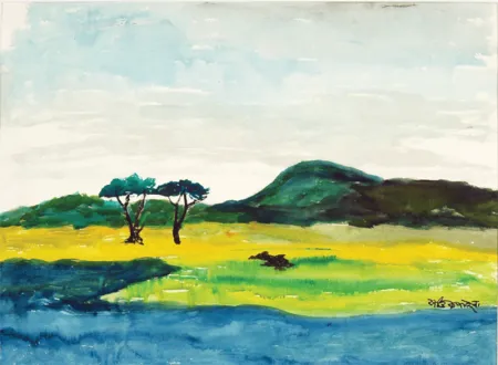Untitled by Kartick Chandra Pyne - Watercolour on Handmade Paper