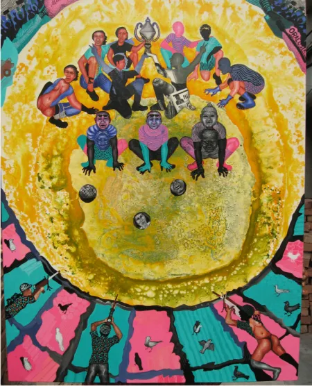 Through the view finder by Mithun Dasgupta - Acrylic on Canvas