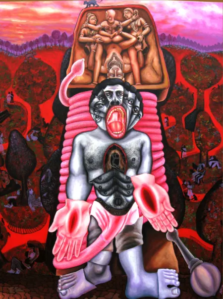 Hanuman Prasad Palwan by Mithun Dasgupta - Acrylic on Canvas