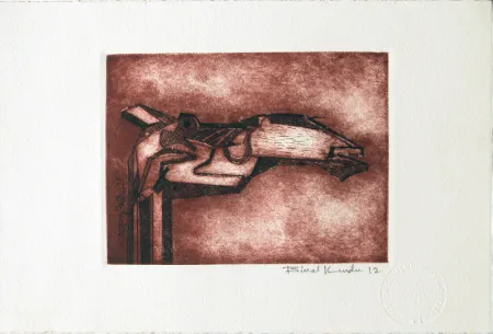 Untitled by Bimal Kundu - Etching