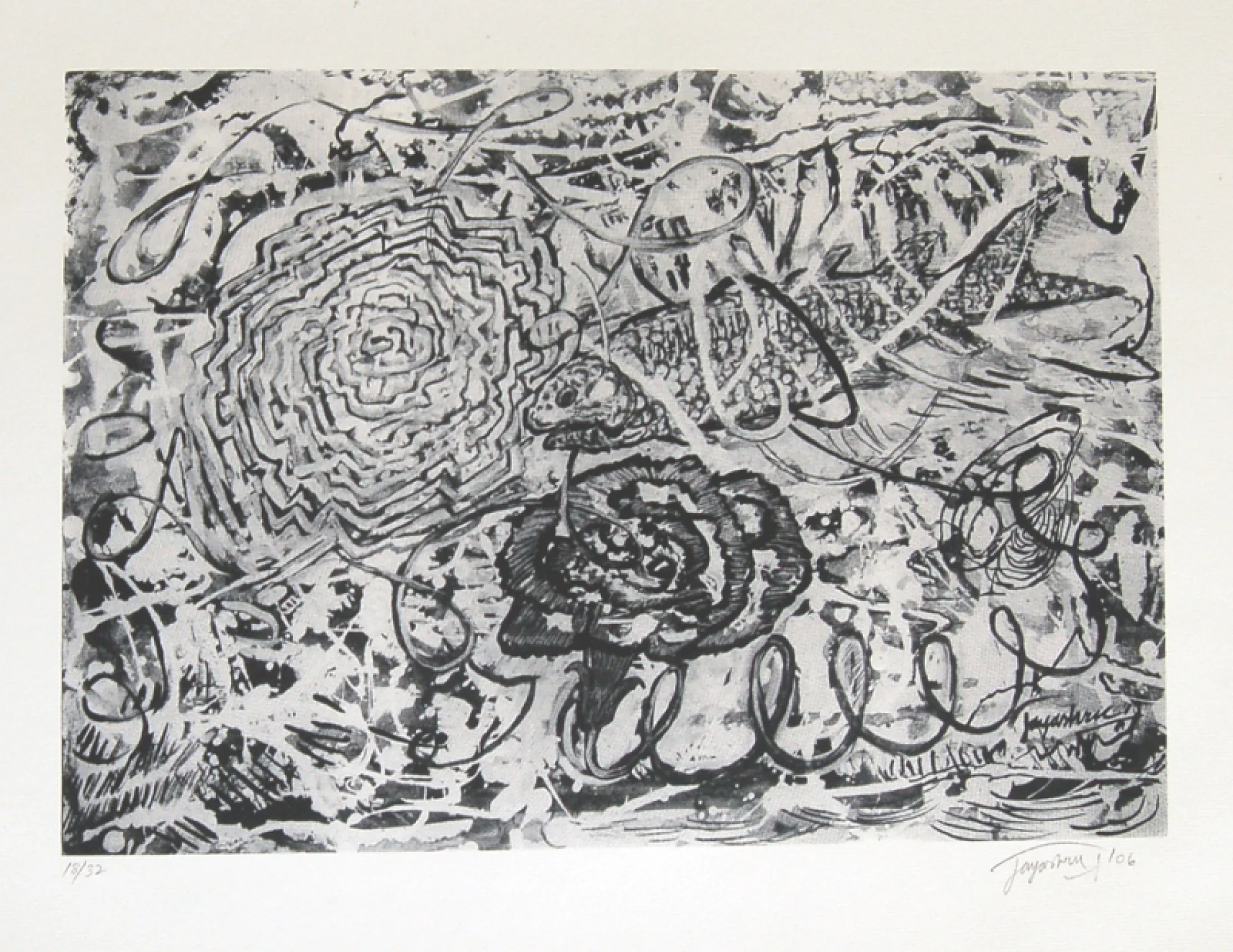 Untitled by Jayashree Chakravarty - Serigraph