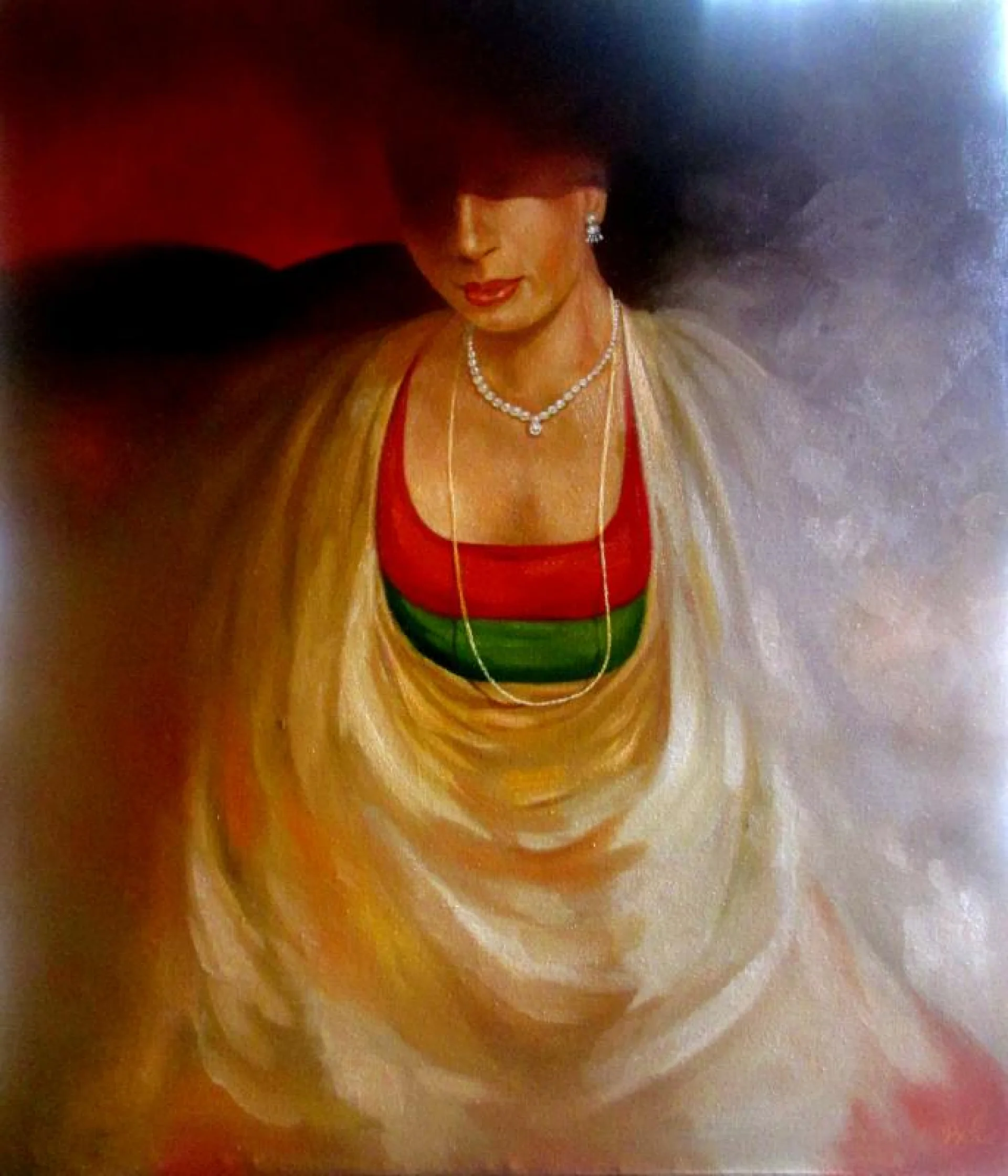 Nayika by Biraj Kumar Paul - Oil on Canvas