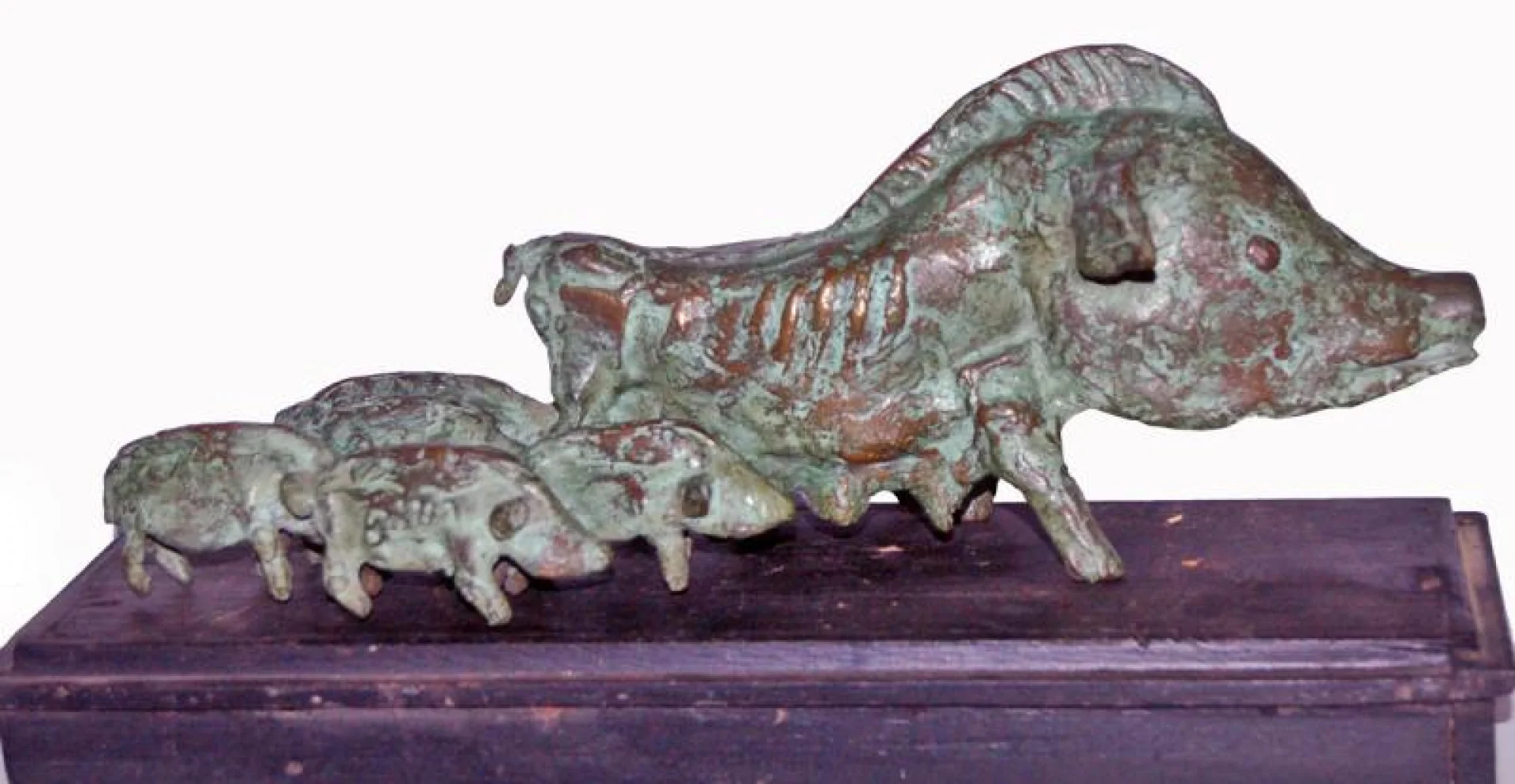 Pig Family by Asim Basu - Bronze Sculpture