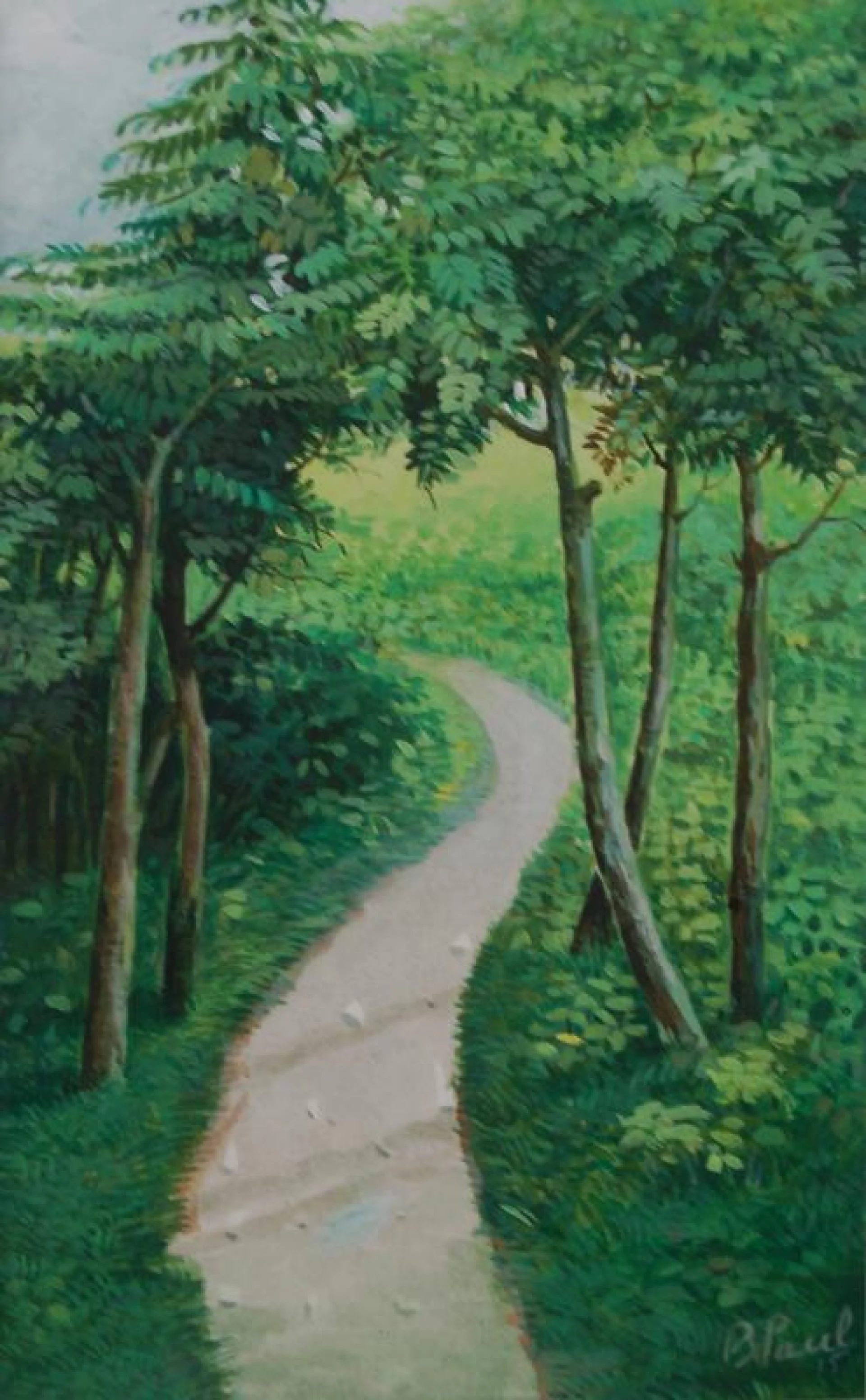 Landscape - II by Biraj Kumar Paul - Watercolour on Paper