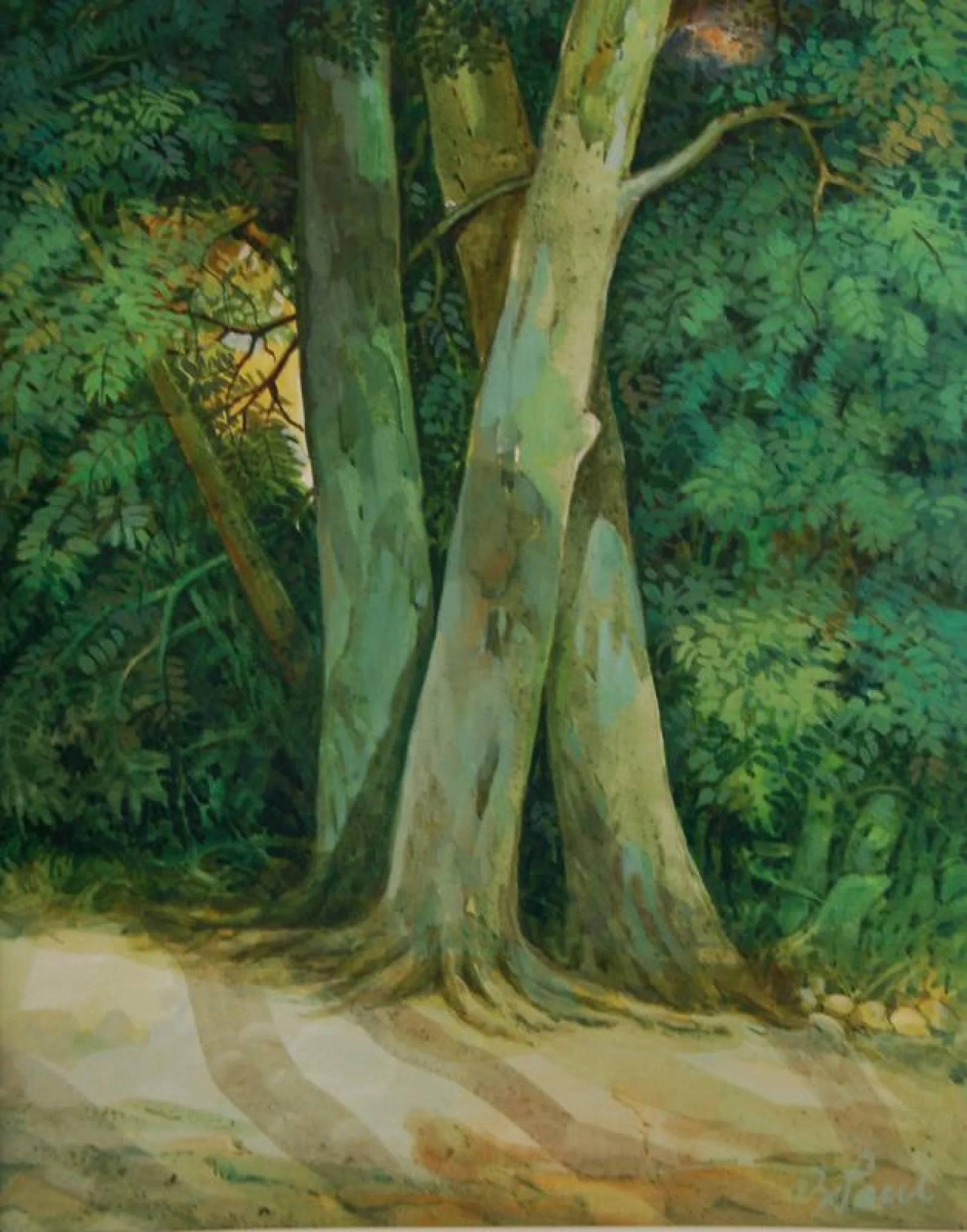 Landscape - III by Biraj Kumar Paul - Watercolour on Paper