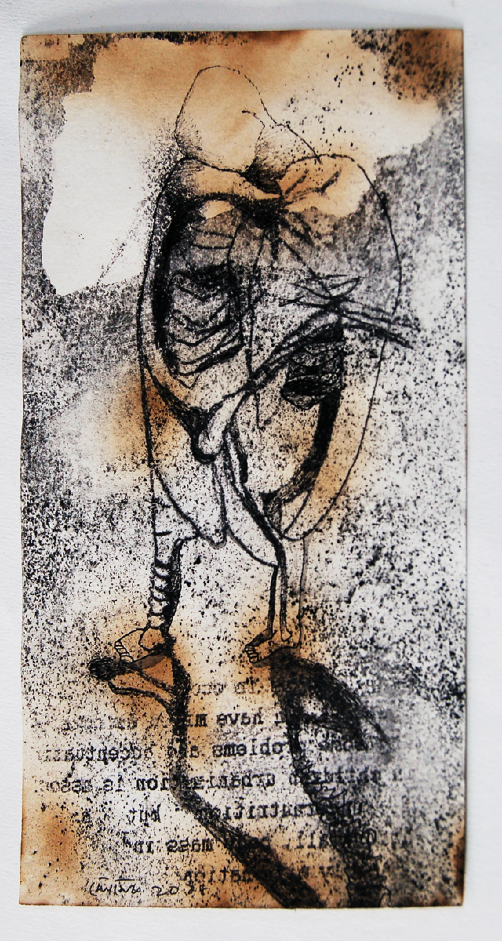 Untitled by Soumik Chakroborty - Mixed Media on Paper