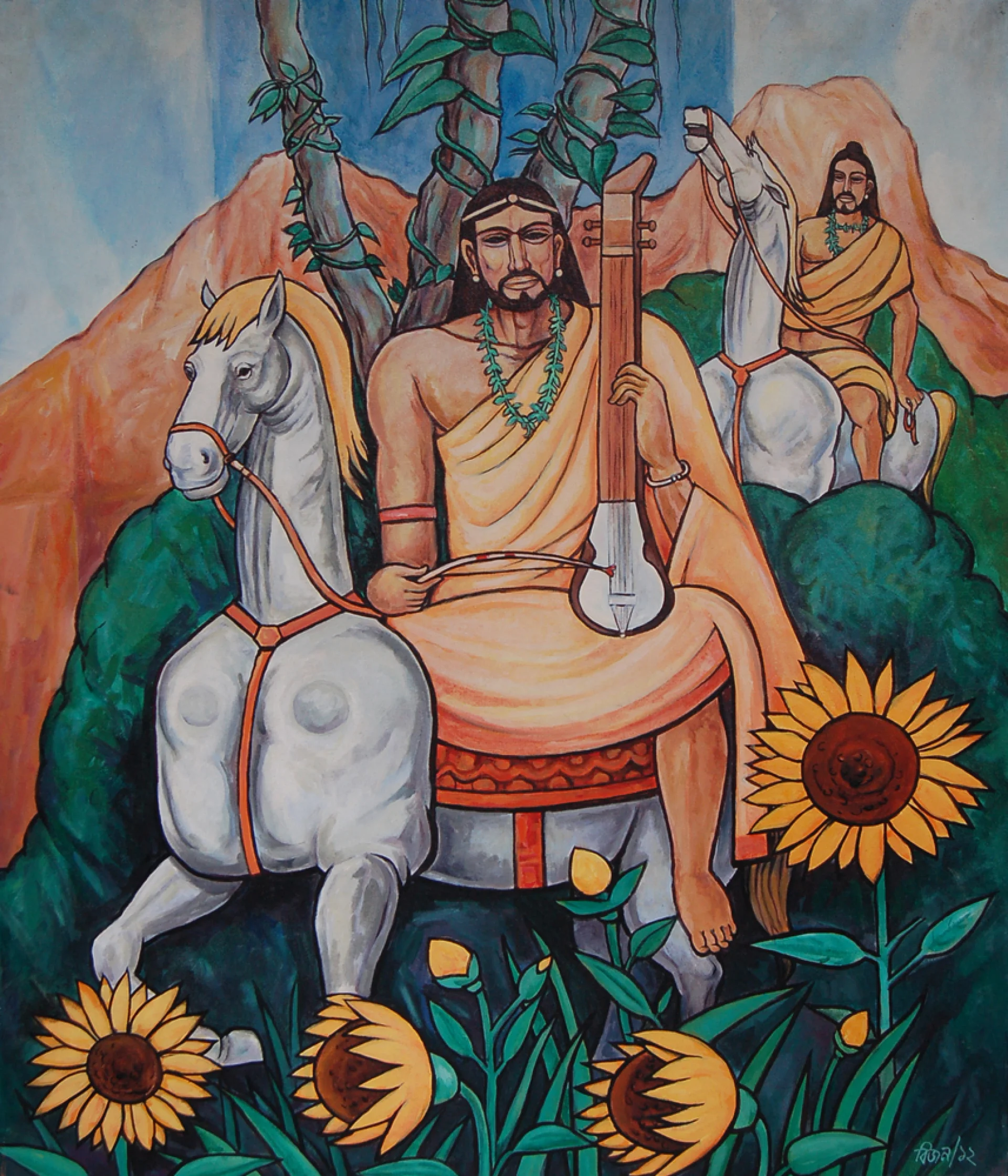 Untitled by Bijan Choudhury - Acrylic on Canvas