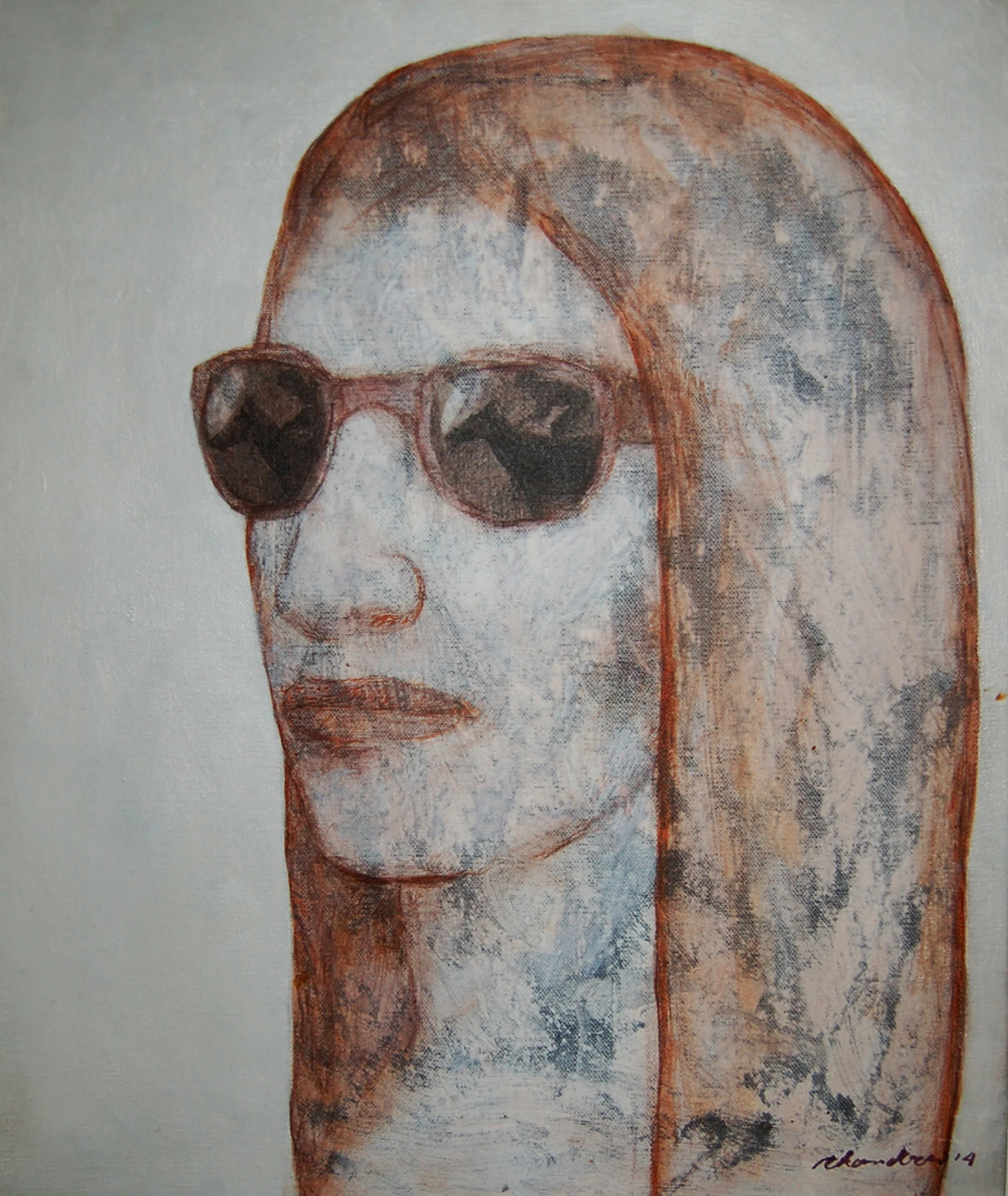 Untitled by Chandra Bhattacharjee - Acrylic on Canvas