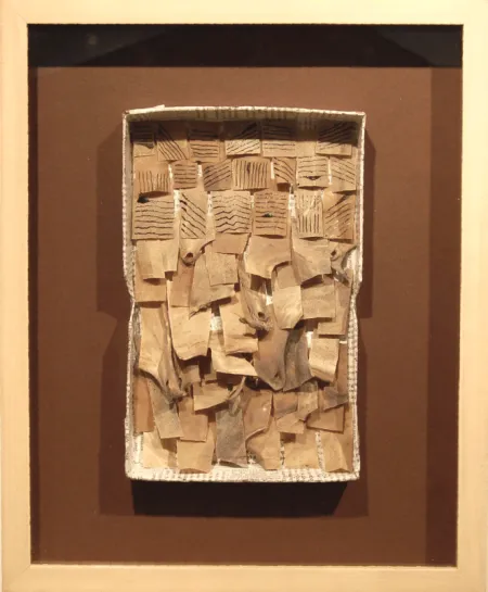 Composition - II by Partha Pratim Deb - Skin & Ink on Paper Board